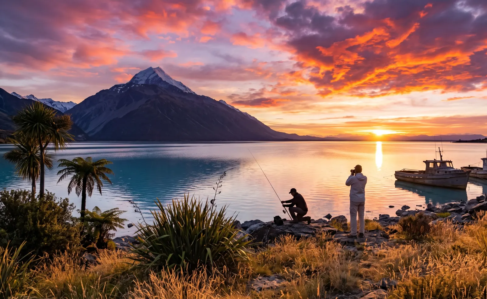 Scenic view of NEW ZEALAND